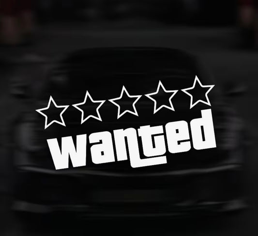 Wanted sticker GTA