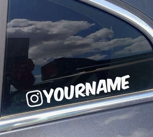 Instagram name sticker
