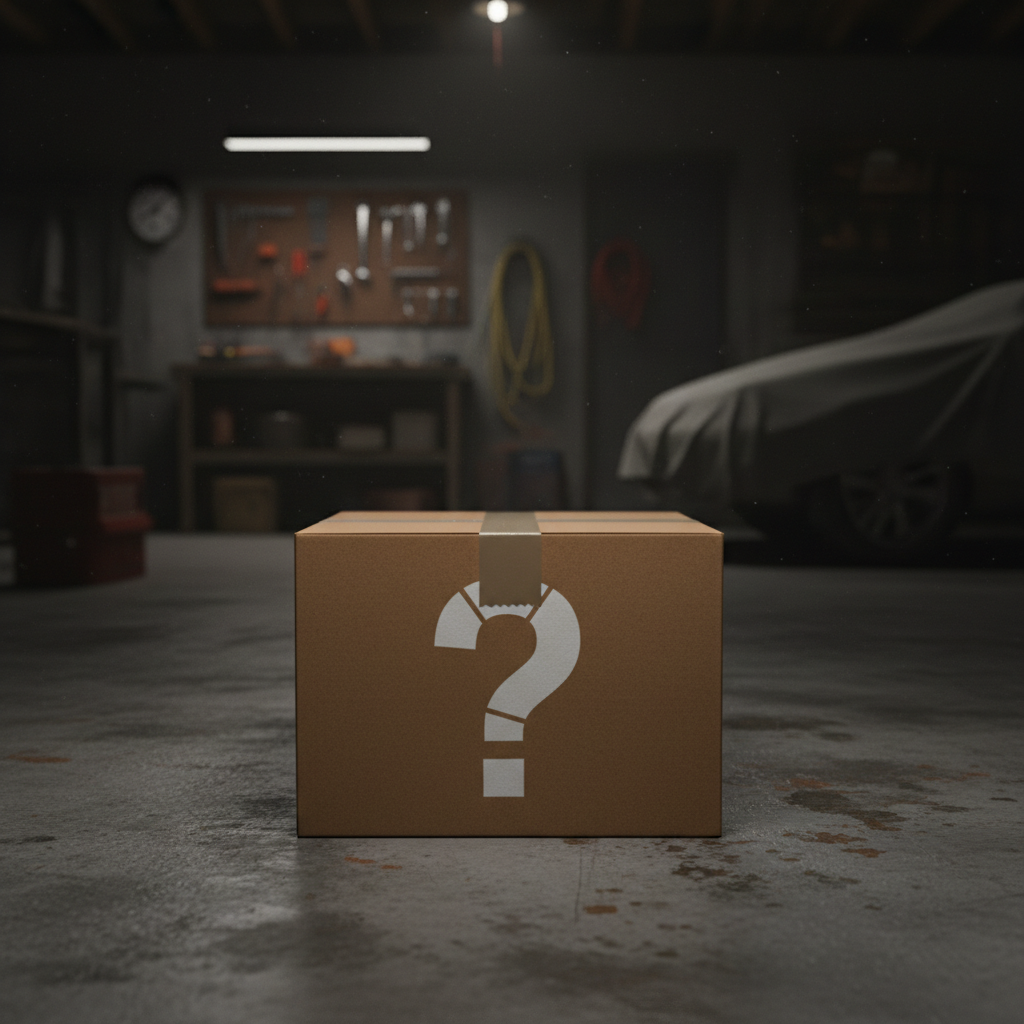 Mystery Box in Garage